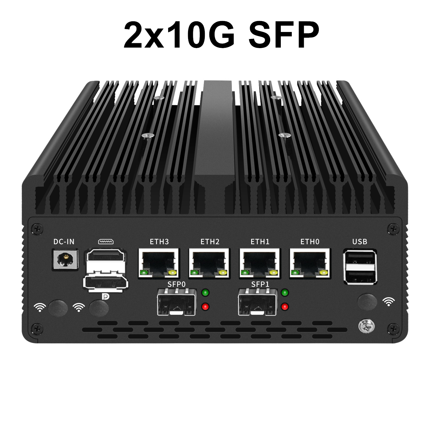 Neues Solid Firewall Appliance 12. Generation Intel Pentium Gold 8505 10G/1G SFP 4*2,5G RJ45 LAN 2*DDR5 NVMe Mini PC Proxmox ESXi Server