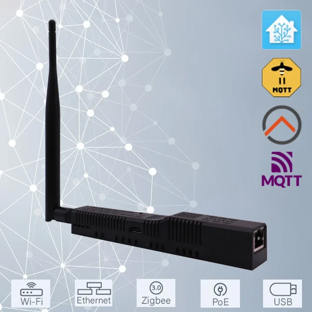 SMLIGHT SLZB-06 – Adaptador Zigbee 3.0 a Ethernet, USB y WiFi con soporte PoE, funciona con Zigbee2MQTT, ZHA, Home Assistant