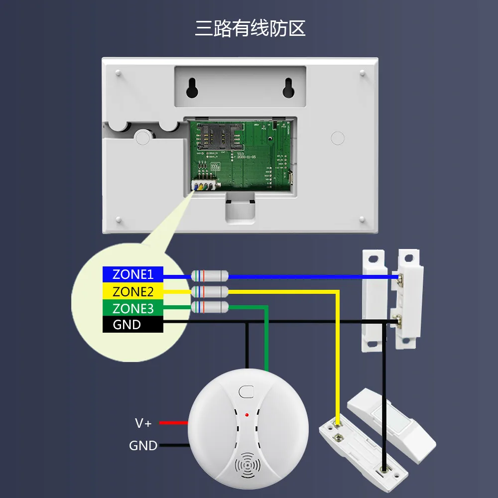 GauTone 4G Wifi System alarmowy Bezpieczeństwo w domu Tuya Smart Home Smart Life Kontrola aplikacji współpracuje z czujnikiem ruchu ALexa Czujnik drzwi