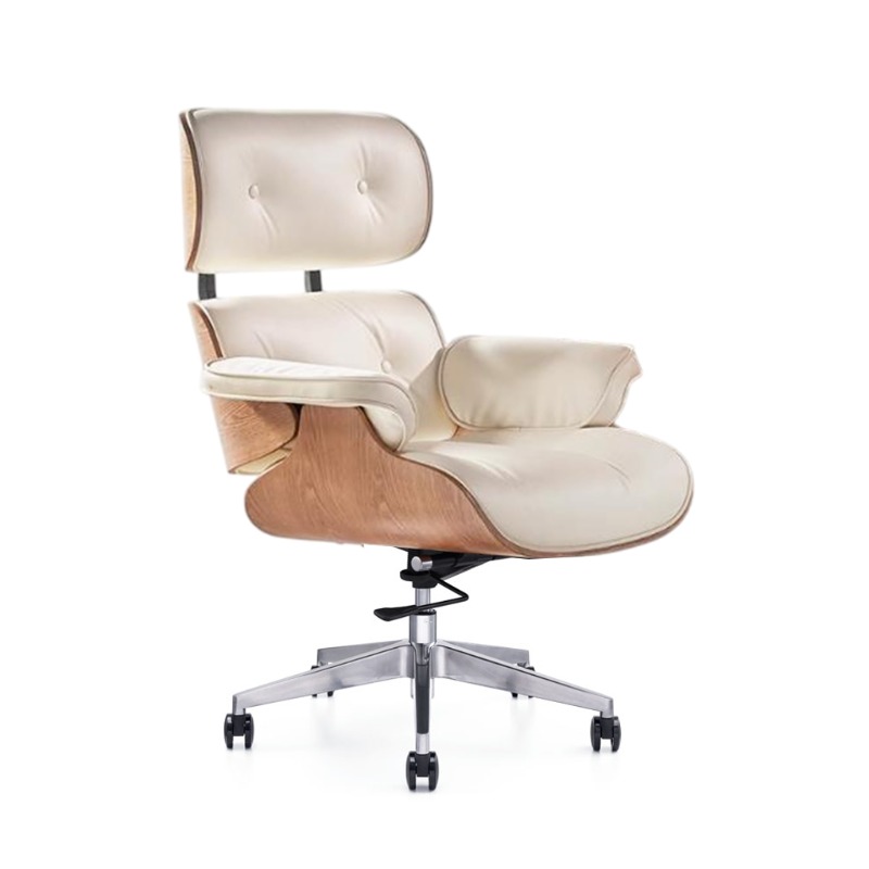 Silla de oficina de lujo avanzada de diseño contemporáneo, giratoria, ergonómica, cómoda, de cuero, muebles ejecutivos Premium