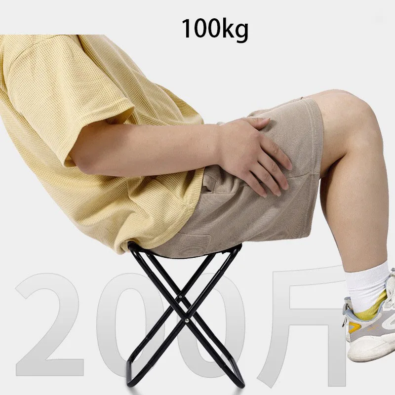 Banco de silla plegable portátil, taburete de pesca, taburete de viaje para acampar, taburetes de caballo, tren, cola de metro, taburetes portátiles, herramienta para exteriores