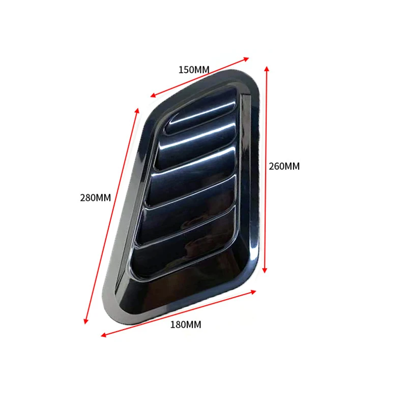 Universal Carbon Fiber Car Decorative Cell Air Flow Intake Hood Scoop Bonnet Vent Cover Stickers Decoration Styling