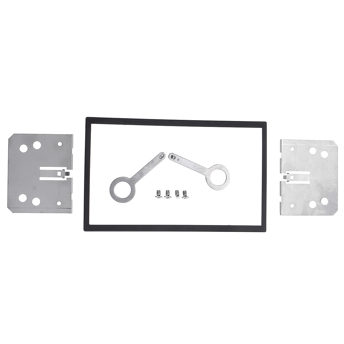 2Din ステレオラジオケージフレームユニットユニバーサルラジオ DVD プレーヤー筋膜パネルプレートケースオーディオダッシュ取付フレーム 80x110x100mm