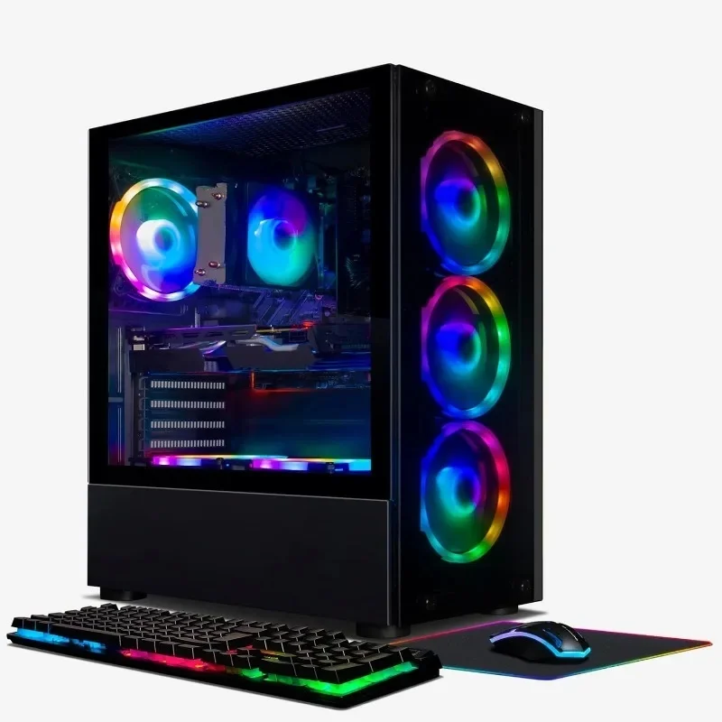 Computadora de sobremesa para PC gaming, GeForce RTX 2060 6G, AMD Ryzen 5 2600 hasta 3,9G, 16G DDR4, 512G SSD, 600M WiFi, BT 5.0, R
