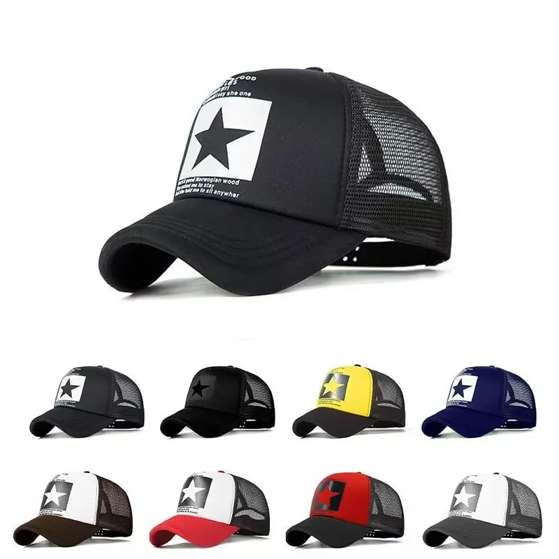 Gorra de béisbol de primavera a la moda, gorras de malla Snapback, gorras de Hip Hop, gorras geniales para hombres, sombrero para el sol informal para exteriores para mujer