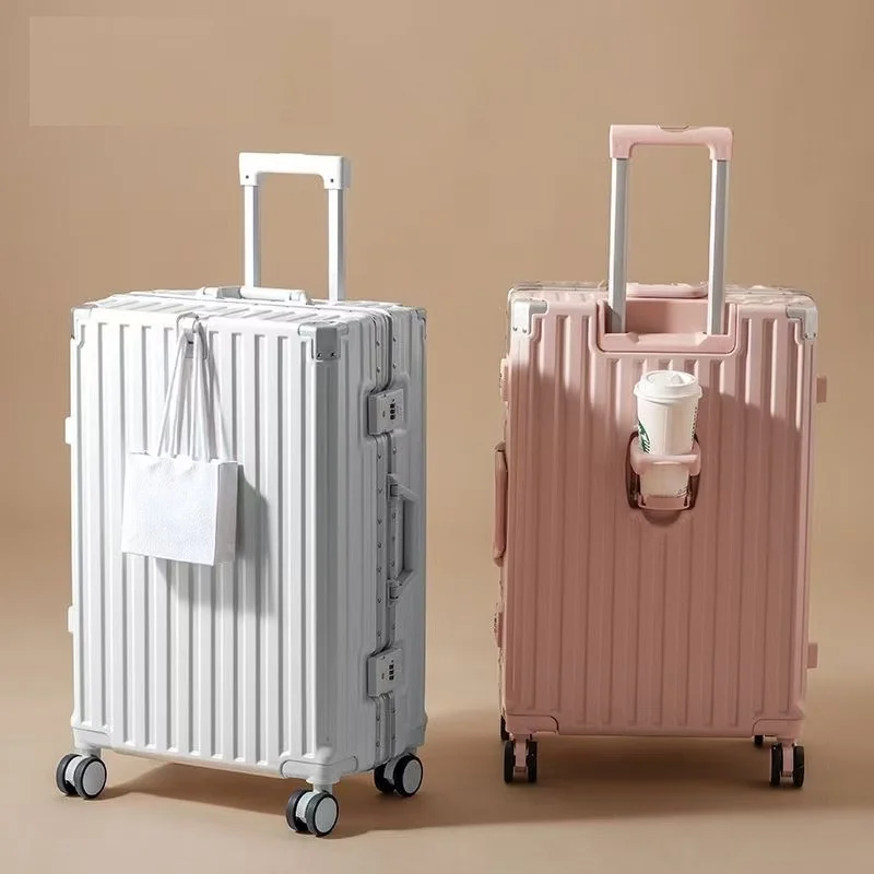 1-teiliger Koffer, multifunktional, Universalrad, Herren- und Damenkoffer, Studenten-Trolley, langlebig, große Kapazität, Passwort-Box-Haken