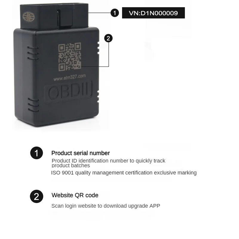 Herramientas de diagnóstico automotriz, escáner OBD2 Compatible con Bluetooth, lector de código V1.5, escáner de diagnóstico OBDII para Android IOS Windows