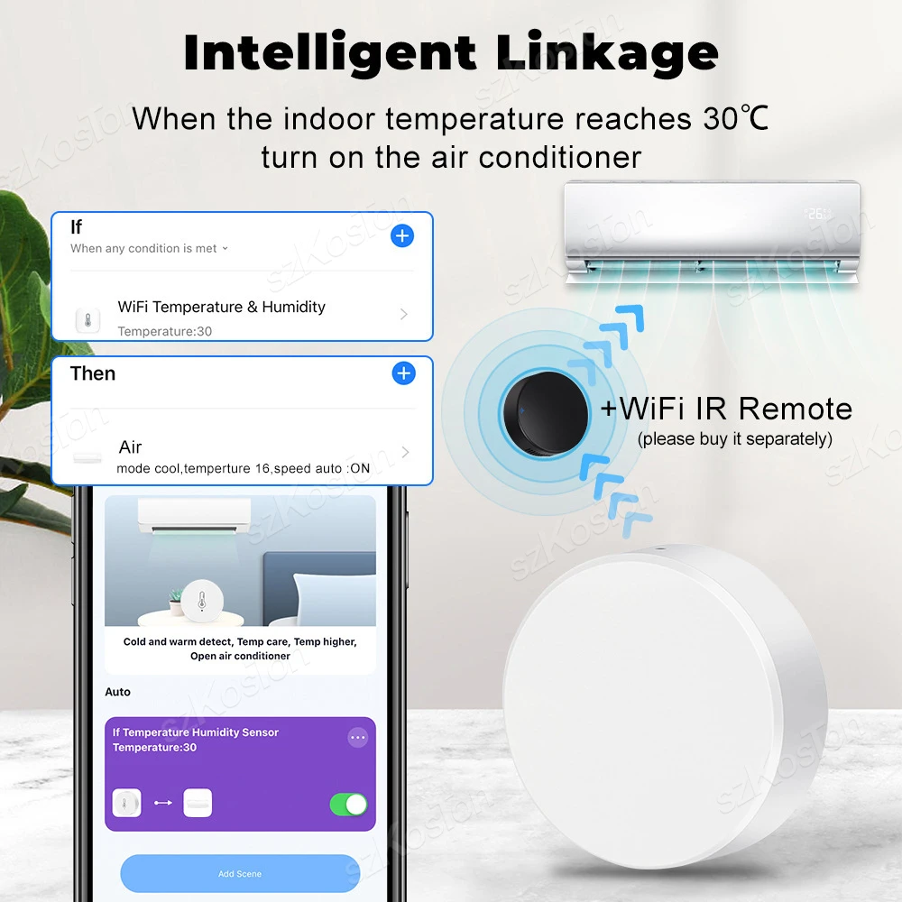 Ewelink แอป ZigBee เซ็นเซอร์วัดอุณหภูมิความชื้นระบบอัตโนมัติสมาร์ทโฮมที่อยู่อาศัยสำหรับ Zigbee2MQTT ผู้ช่วยที่บ้าน Alexa Google