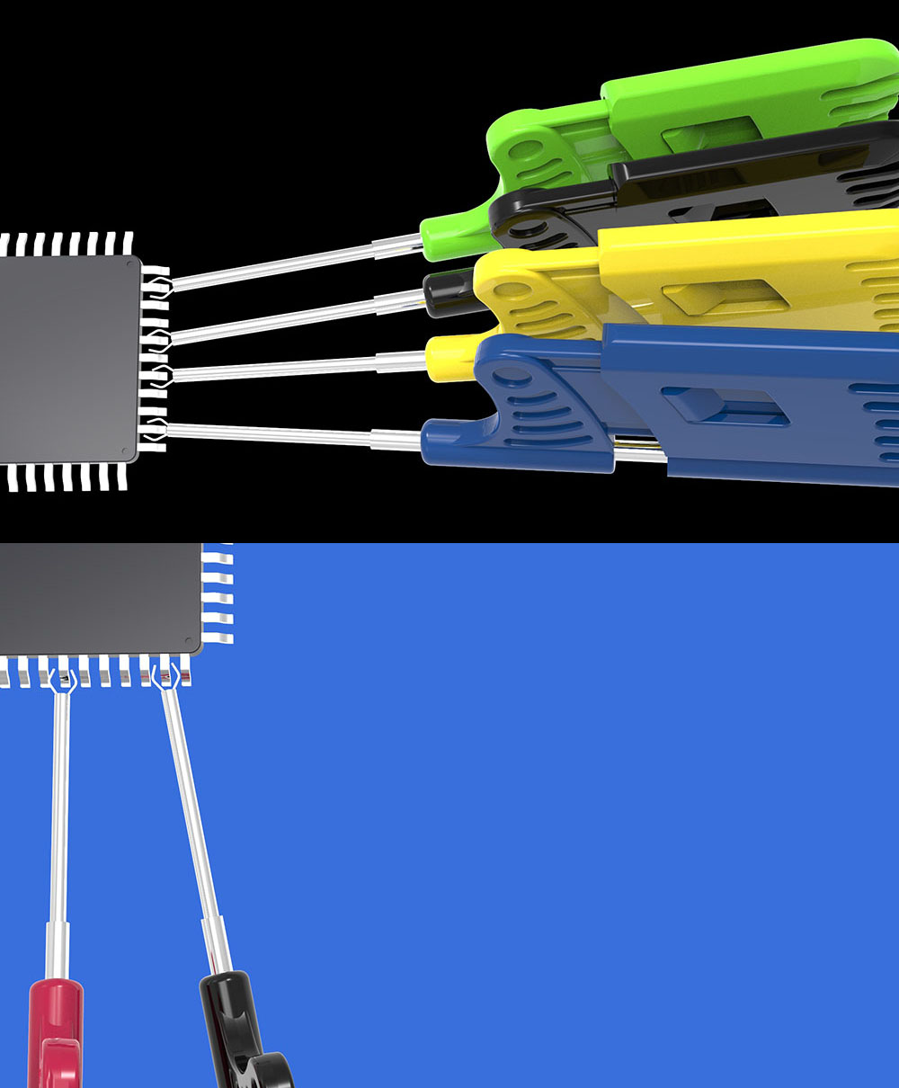 10 шт. х Универсальный чип micro IC clamp SOP SOIC TSOP SSOP SOP8 SMD IC тестовый зажим контактный разъем Adpter программатор для логического анализатора