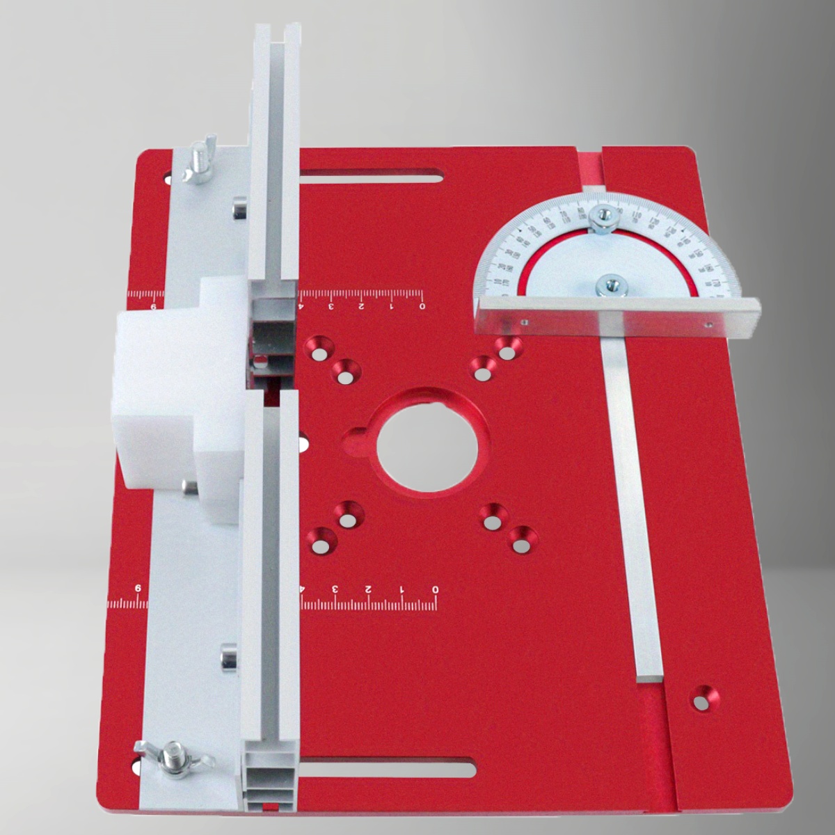 Aluminum router desktop insert board, woodworking bench router flip board aluminum fence sliding bracket  Tool For Woodworkers