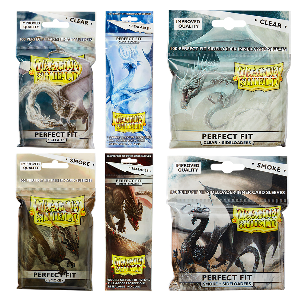 Защитный чехол Dragon Shield 100 шт./партия, прозрачный или дымчатый, идеально подходит для карт MGT, защитный чехол для карт MGT/Pkm/Slevee для настольных игр