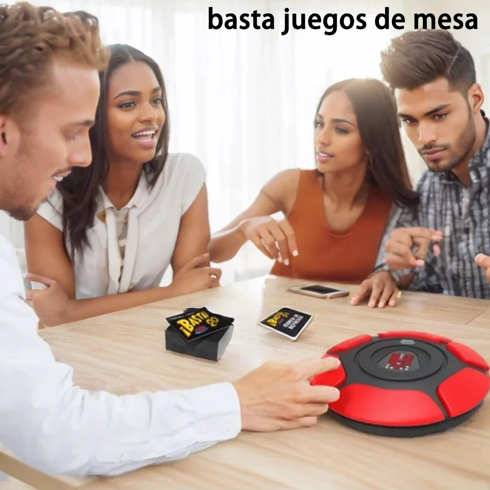 ใหม่ Basta 2.0 1.0 สเปน Word เกม Fast-Paced ครอบครัวเกมกระดาน Crazy ตัวอักษรเกมเด็ก Interactive Turntable ของเล่น