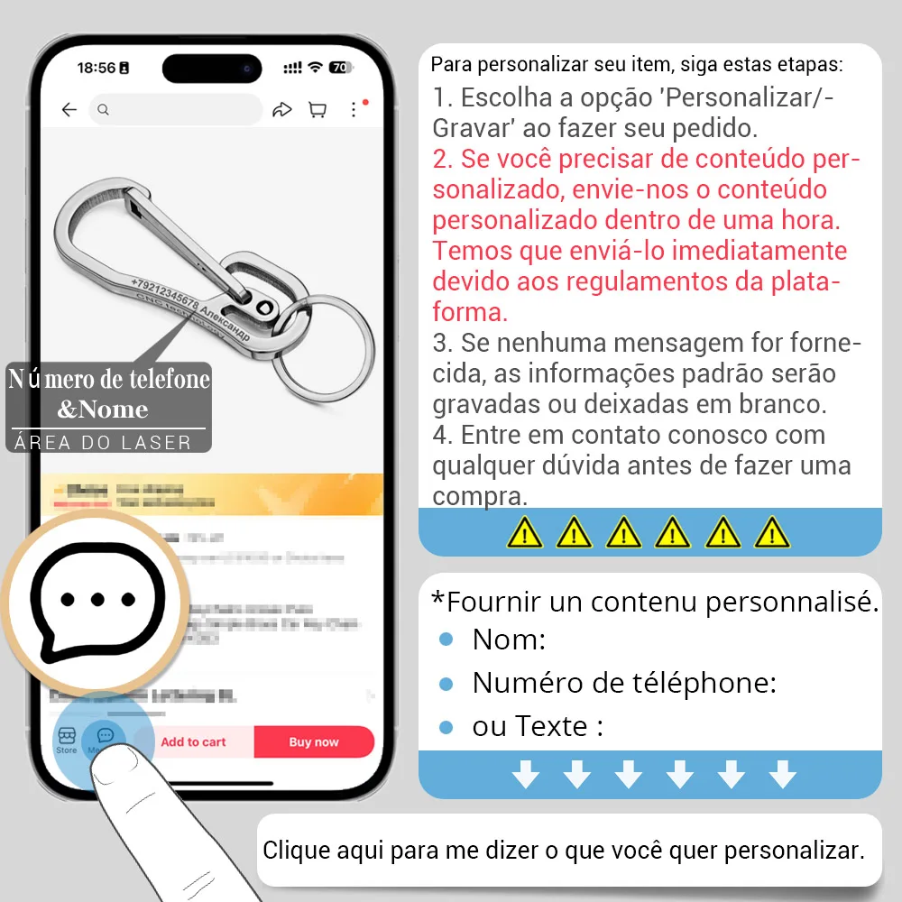Chaveiro de aço inoxidável com letras personalizadas, chaveiro de alta qualidade personalizado para homens, fivela de carro, suporte de anel k415