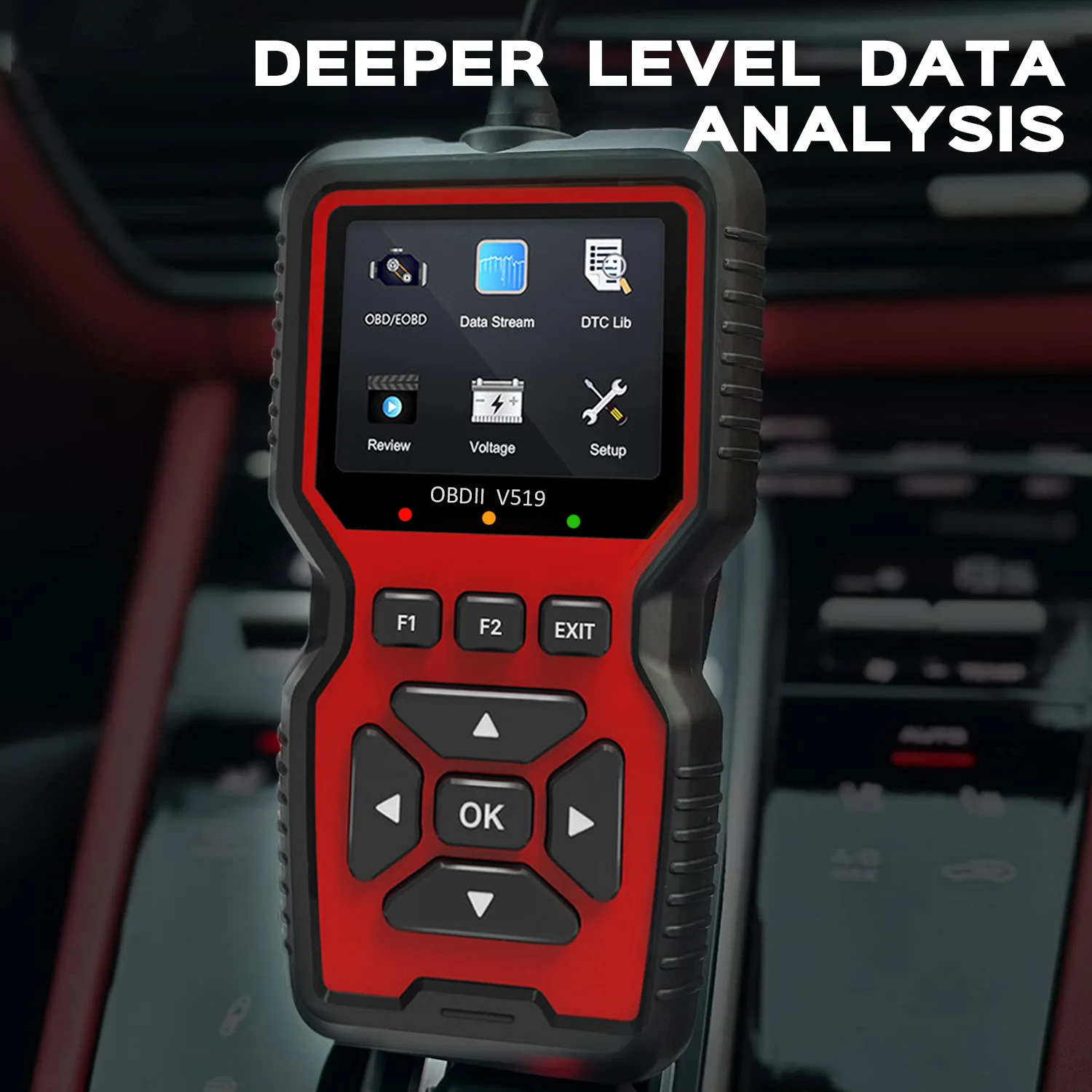 Escáner OBD2 mejorado, lector de código de vehículo, comprobar el motor, lector de fallos de luz, herramienta de escaneo de diagnóstico, escáner OBD II automotriz
