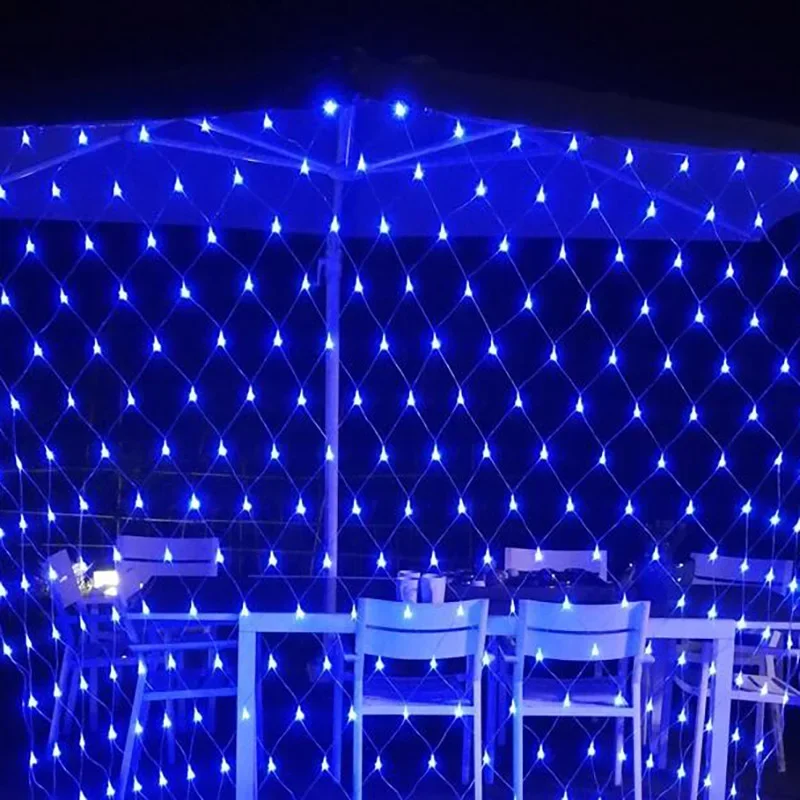 ไฟ LED String 4 m x 6 M 1.5 M X 1.5 M 2x3 M Garlands คริสต์มาสไฟสุทธิ Fairy Xmas Party งานแต่งงานตกแต่งผ้าม่านแสง