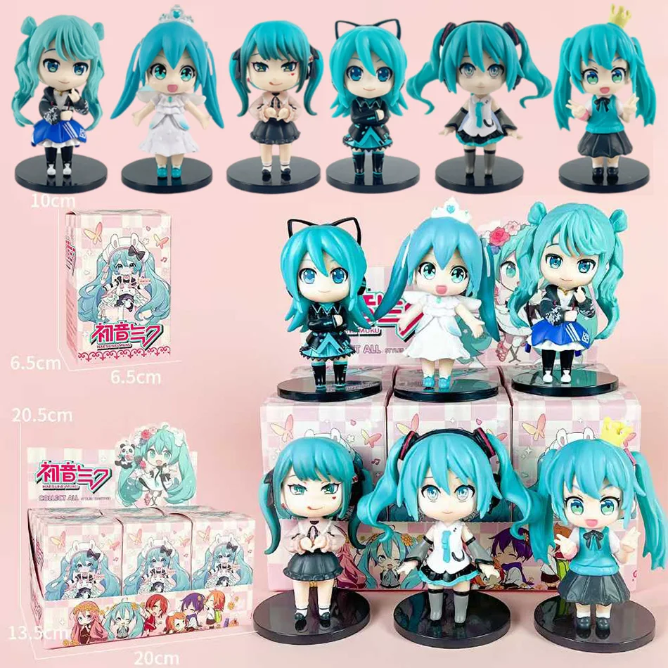 Nowa seria Hatsune Miku Q Version Cinnamoroll Piapro Pierwsza generacja Pudełko z niespodzianką Kolekcja zabawek dla dzieci Prezent urodzinowy