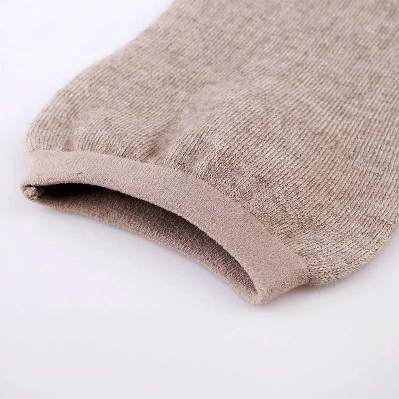 ผู้หญิงผ้าขนสัตว์น้ำหนักเข่าอุ่นแขนยาวฤดูหนาว Coldproof Warm หัวเข่าถักสูง Kneecap เข่าป้องกันขาอุ่น
