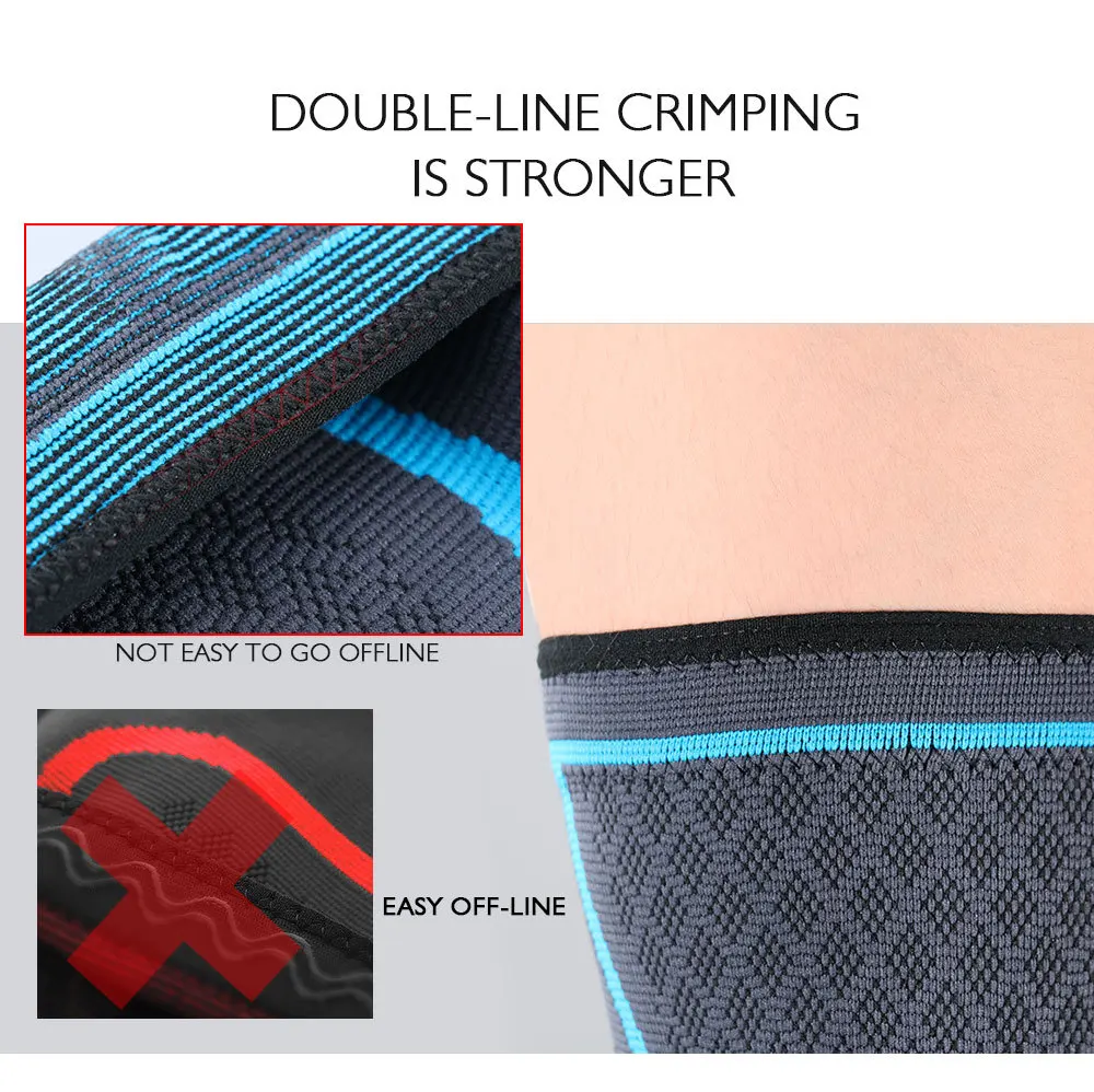 1/2PCS Fitness Running Cycling Knee Support Braces Elastic Nylon Sport Compression Knee Pad Sleeve for Basketball Volleyball