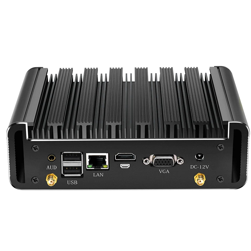 XCY-Mini PC sin ventilador, procesador Intel Core i7 5500U i5 5200U i3 5005U WiFi Gigabit Ethernet Windows Linux Thin Client HTPC