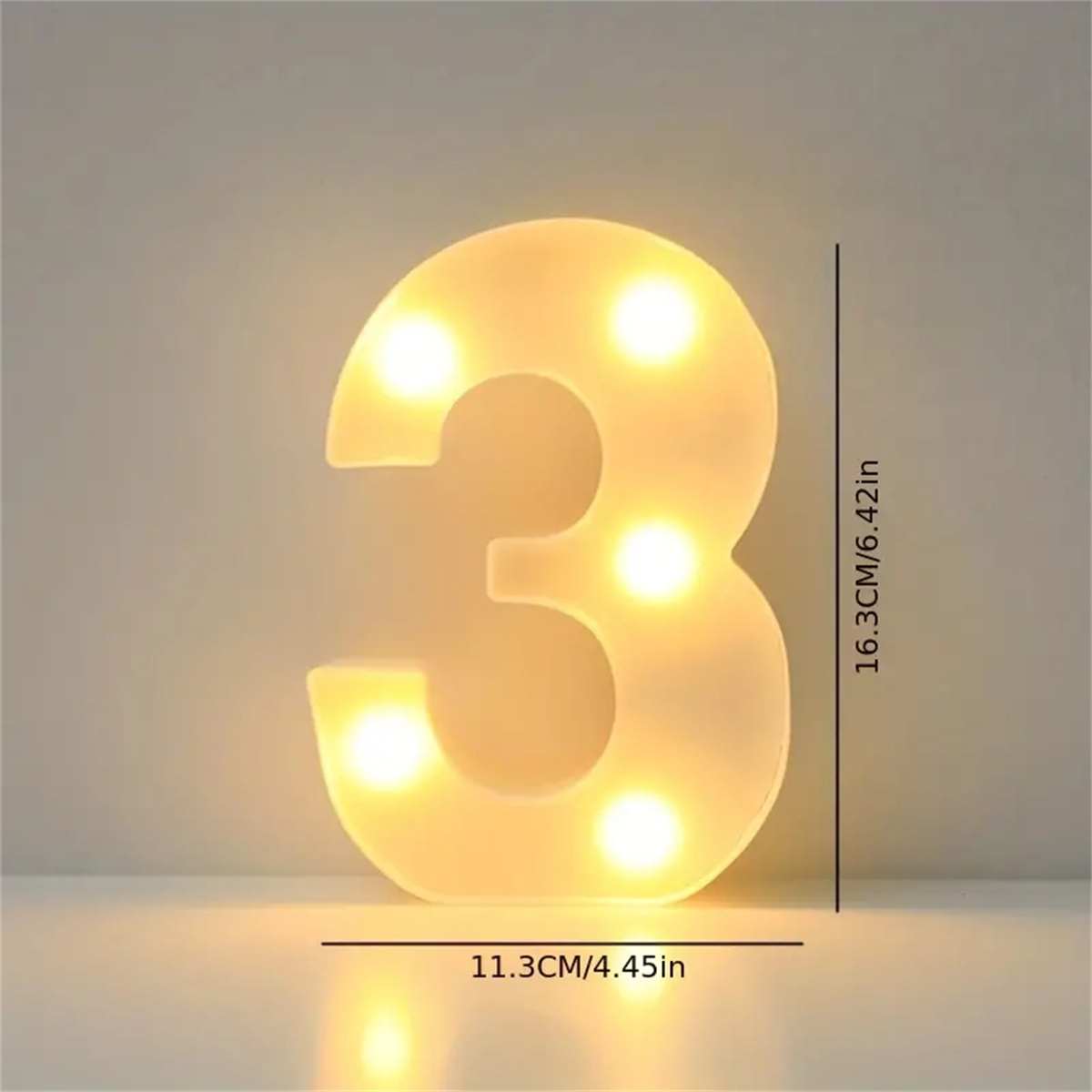 1 16cm LED 문자 조명, 빛나는 문자 및 숫자 야간 조명, 가정, 바, 결혼식, 생일 파티 장식에 적합