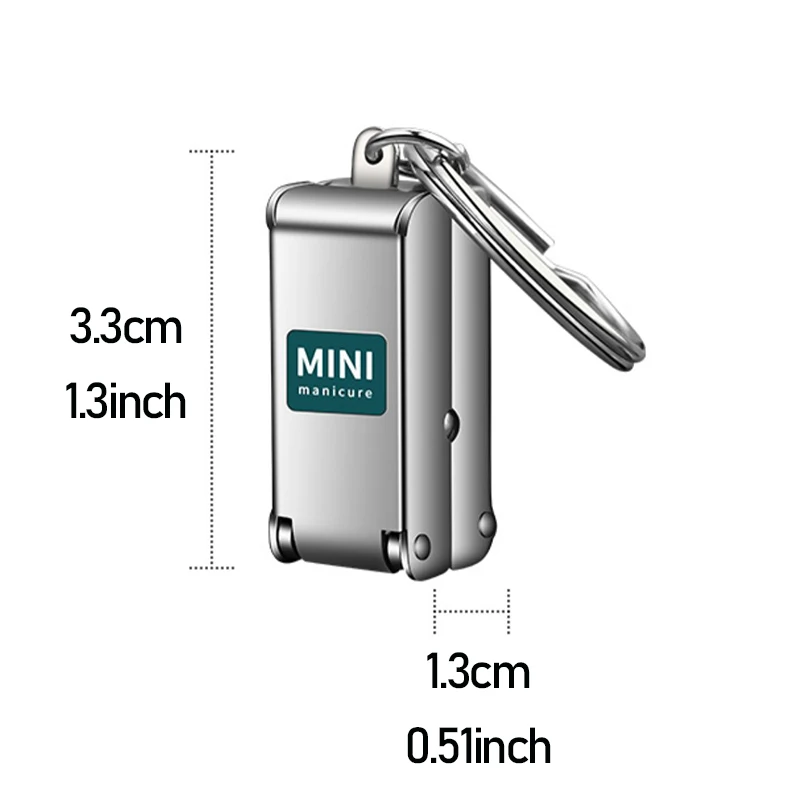 1pcs Nail Clippers Collapsible Portable Travel Fingernail Nail Scissors Cutter Stainless Steel Manicure Tools