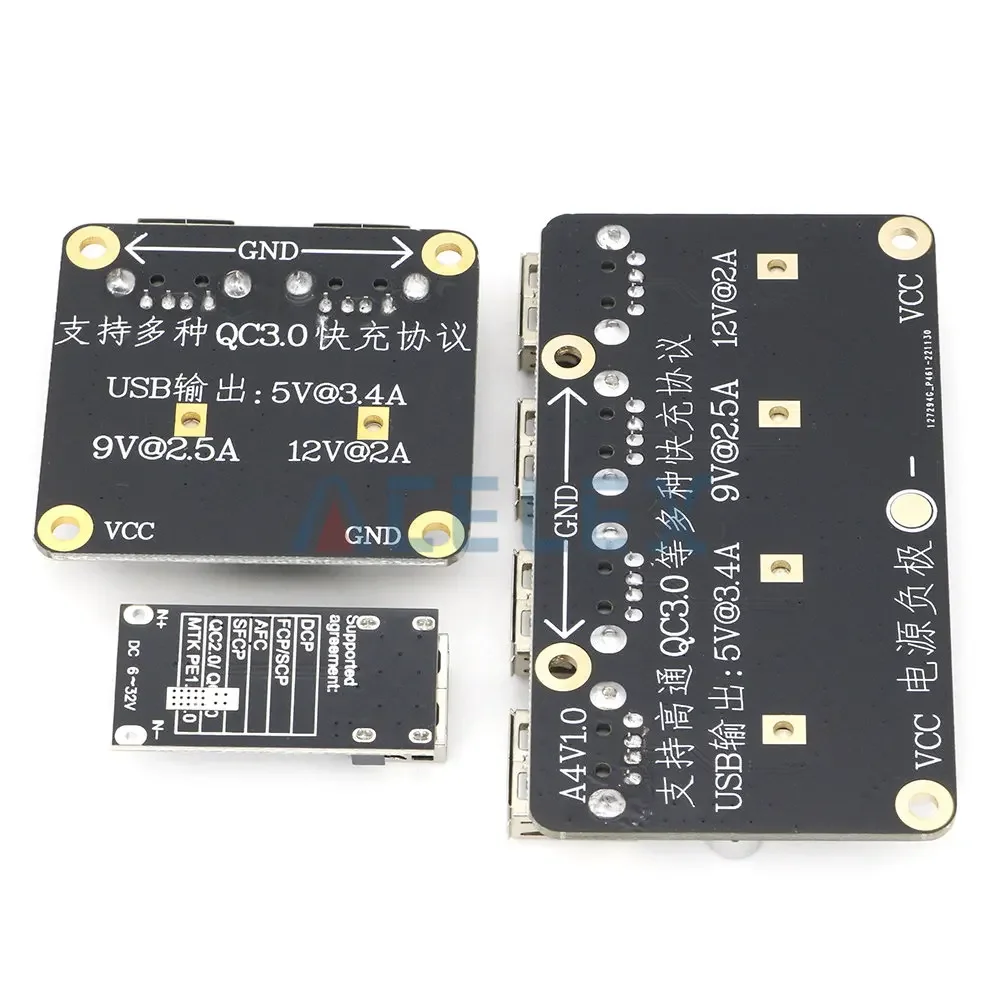 USB QC3.0 QC2.0 DC-DC Buck Chuyển Đổi Sạc Chức Module 6-32V 9V 12V 24V để Nhanh Chóng Sạc Nhanh Bảng Mạch 3V 5V 12V