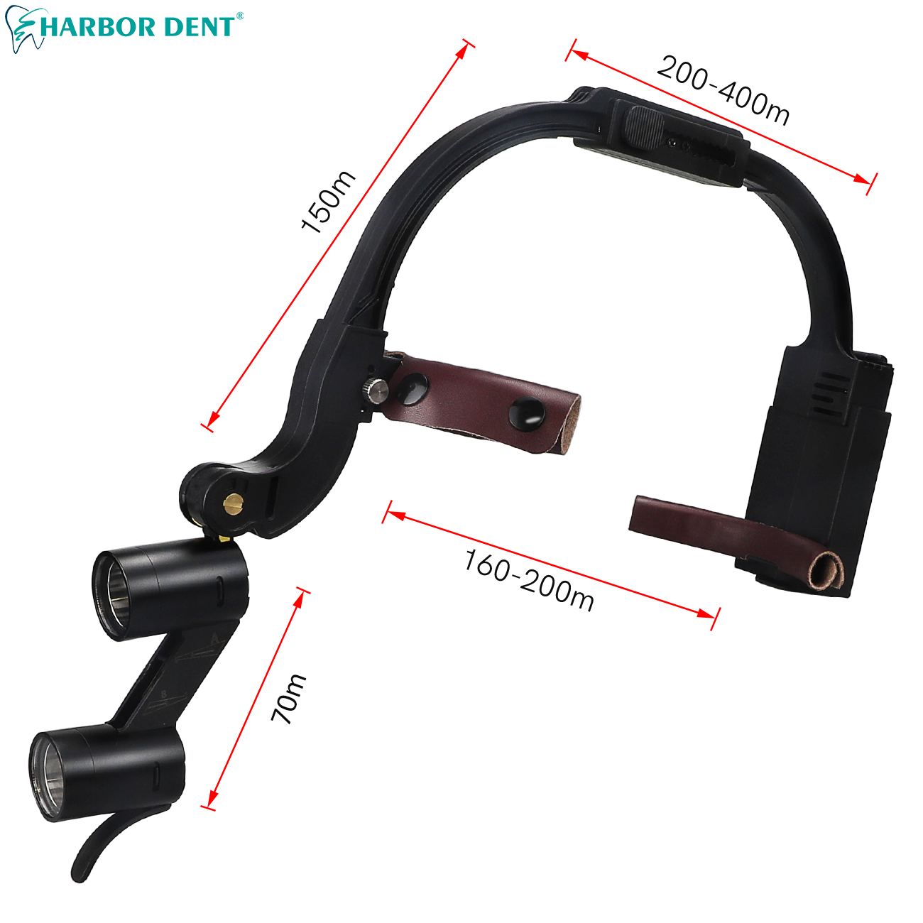 5W Dental LED Head Light Lamp 2.5X 3.5X Dentisit Surgical Headlight Magnification Binocular Loupes With 2 Filters