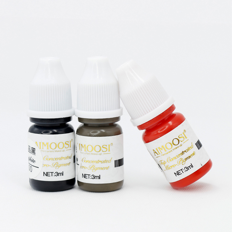 AIMOOSI Professionelles Microblading-Pigment für Nano-Brauen |   REACH-zertifizierte Permanent-Make-up-Tattoo-Tinte für PMU-Künstler |   3 ml