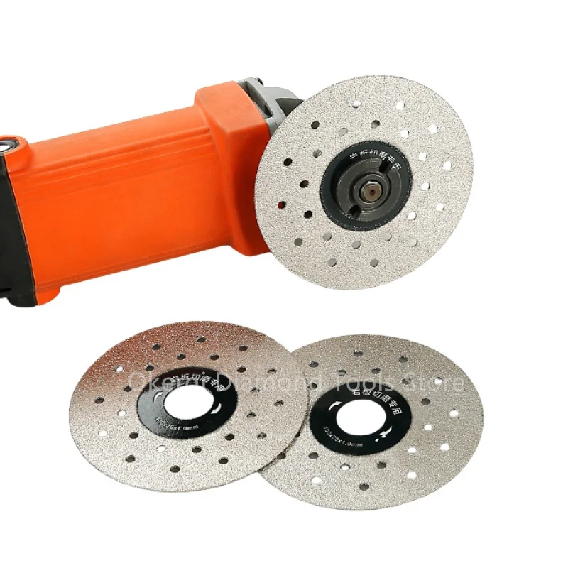 4" 100mm Diamond Dry Cutting Disc Slabs Porcelain Ceramic Tile Marble Thin Cutting Blade Discs for Marble Machine, Angle Grinder