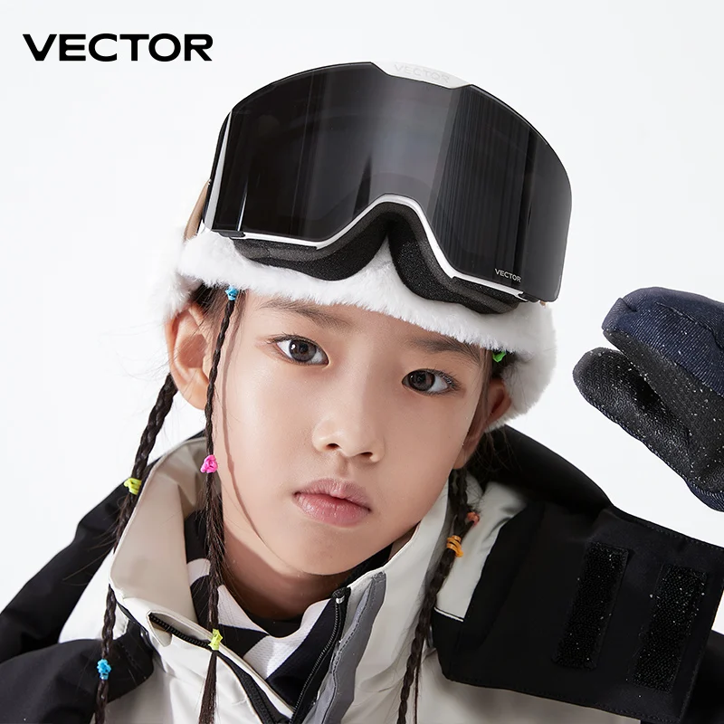 Бренд VECTOR, лыжные очки, детские очки для сноуборда, очки для катания на лыжах, защита UV400, лыжные очки для катания на лыжах, противотуманная лыжная маска