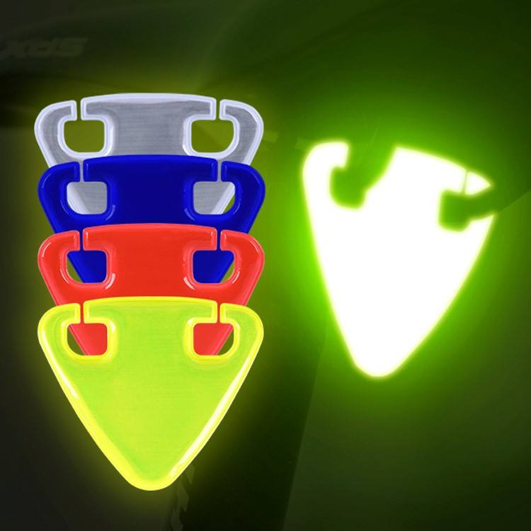 Nuevo producto, advertencia de seguridad, tarjeta reflectante para bicicleta, sillín de bicicleta, tarjeta reflectante, accesorios para bicicleta