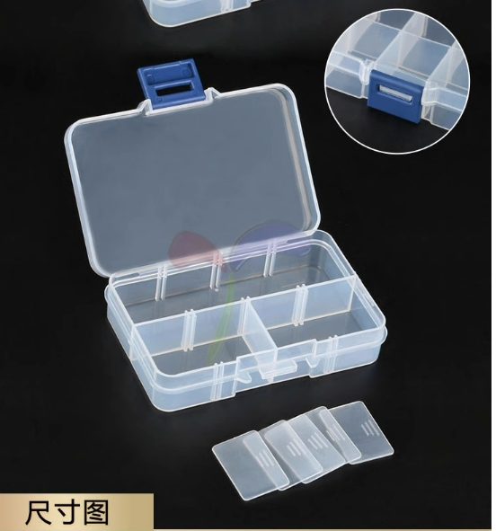 Neue 8 Slots Zellen Bunte Tragbare Schmuck Werkzeug Lagerung Box Container Ring Elektronische Teile Schraube Perlen Organizer Kunststoff Fall