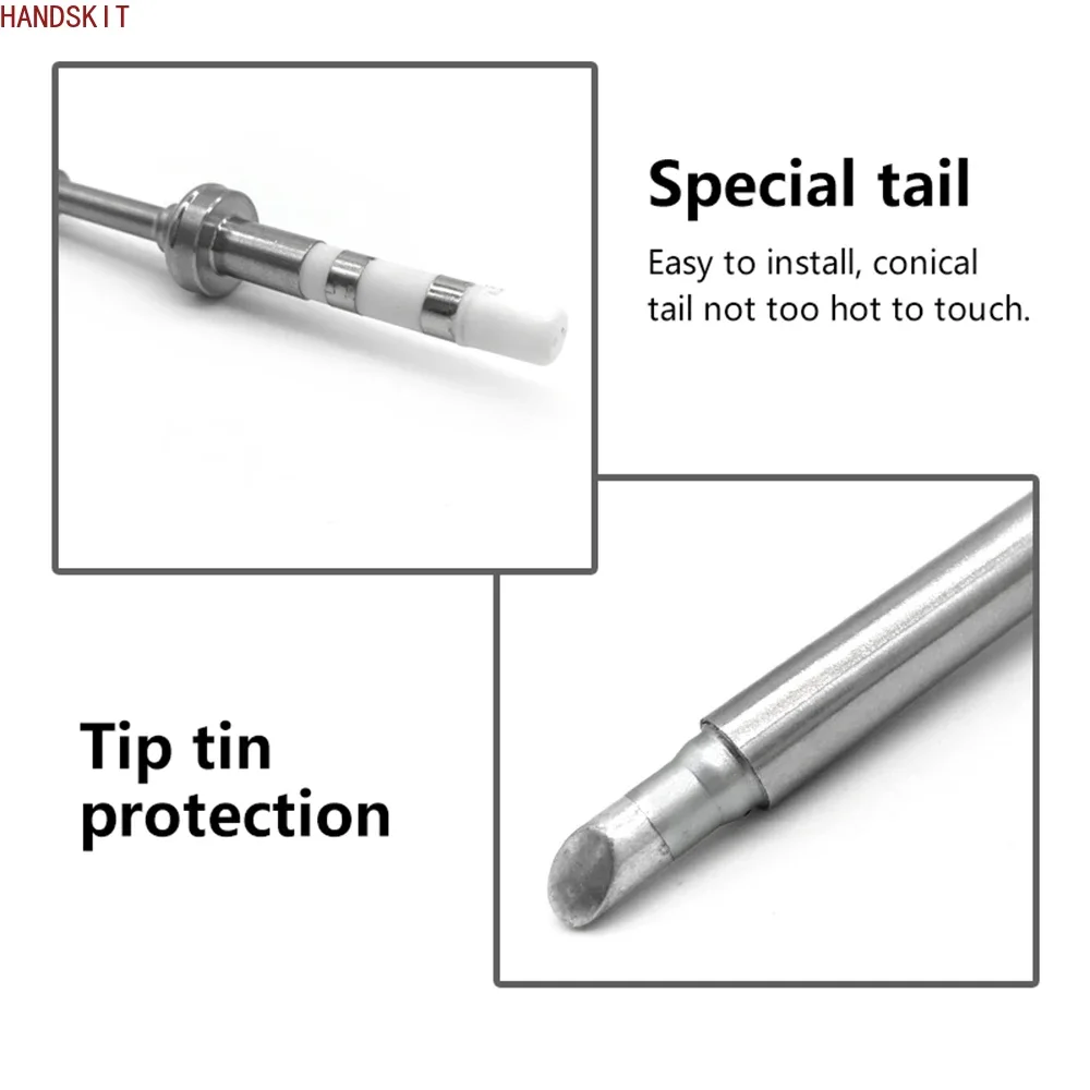 ‌Universal Soldering Iron Tips Set for TS100/TS101/T85  - Fast Heating, Easy Install for Pinecil & More‌