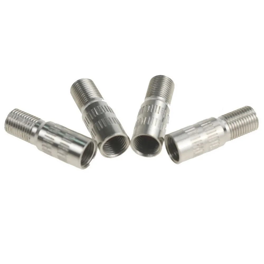 4 Buah 27Mm Universal Valve Stem Extension Krom Tire Wheel Valve Stem Cap Extension Extender untuk Mobil Truk