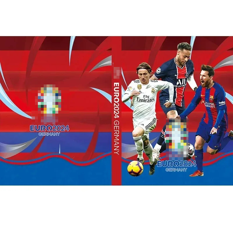 3D サッカーオールスター 240 個コレクションカードアルバムブックマップヨーロッパカップバインダーノートブック保護小冊子カードホルダー収納