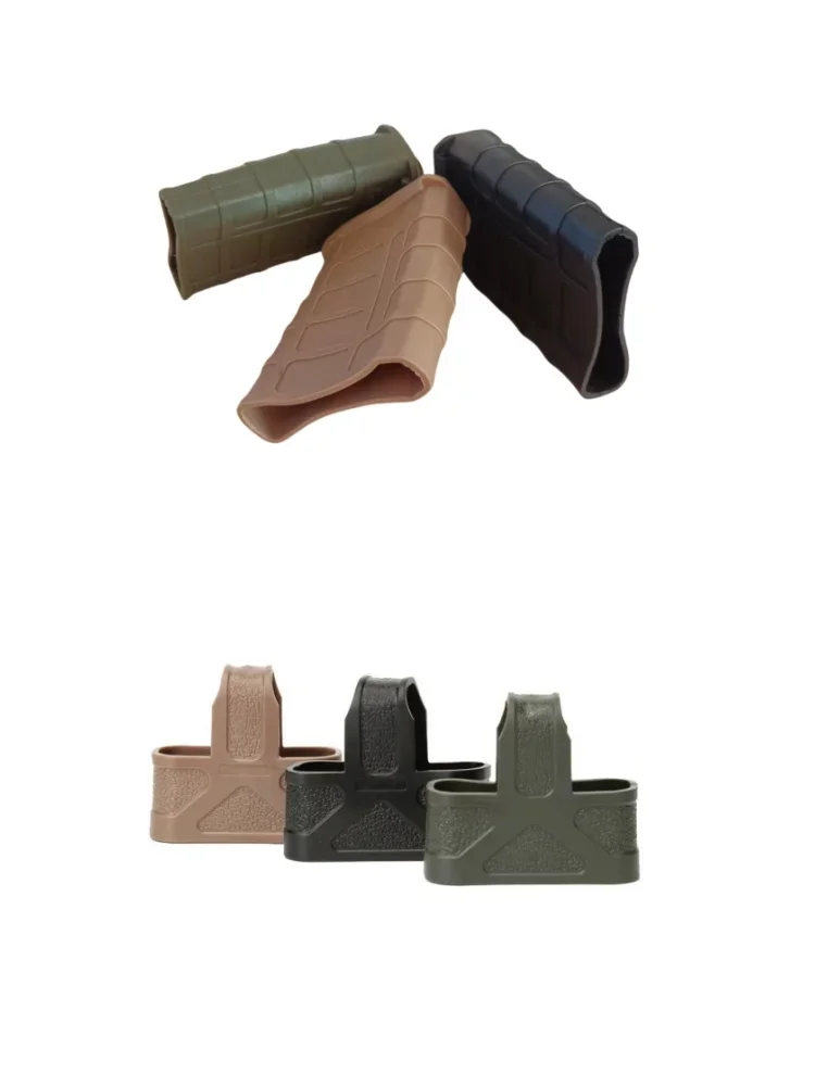 Funda de goma para revista rápida M4/M16, bolsa para revistas 5,56, funda antideslizante de goma, cartucho, accesorios para equipos al aire libre