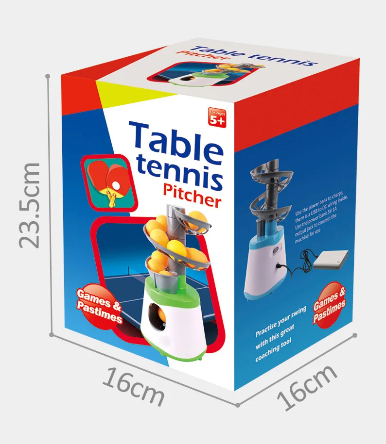 Pichet de balle de Tennis de Table Portable de haute qualité, Version double alimentation, Machine de lancement de Robot de balle de Ping-Pong pour entraîneurs