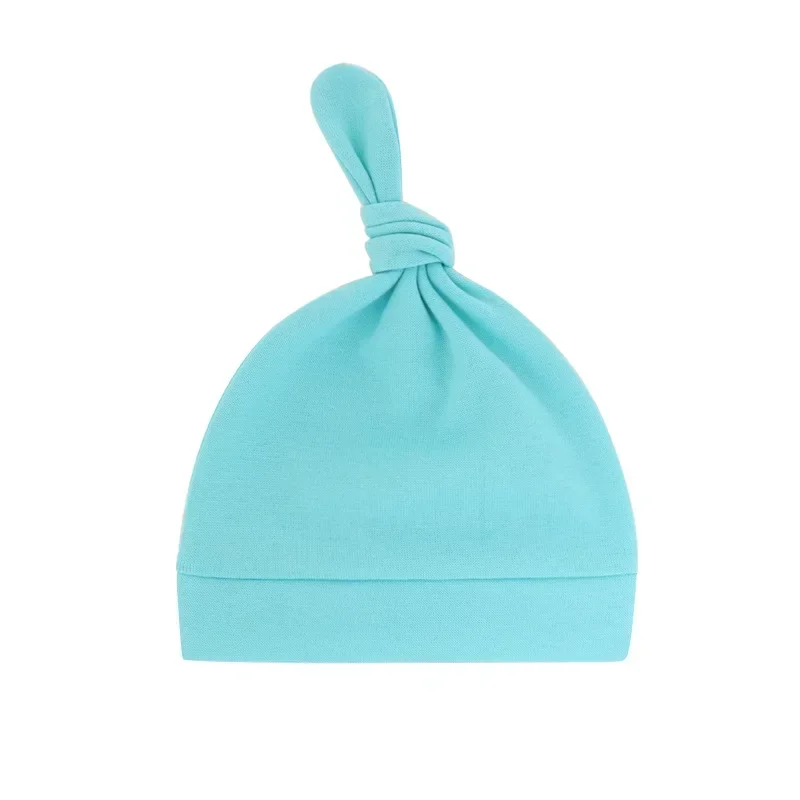 1 Chiếc Đồng Màu Nơ Handmade Trẻ Sơ Sinh Nón Mềm Mại Thân Thiện Với Da Bé Gái Mũ Thời Trang Sơ Sinh Mũ Quần Áo Trang Trí