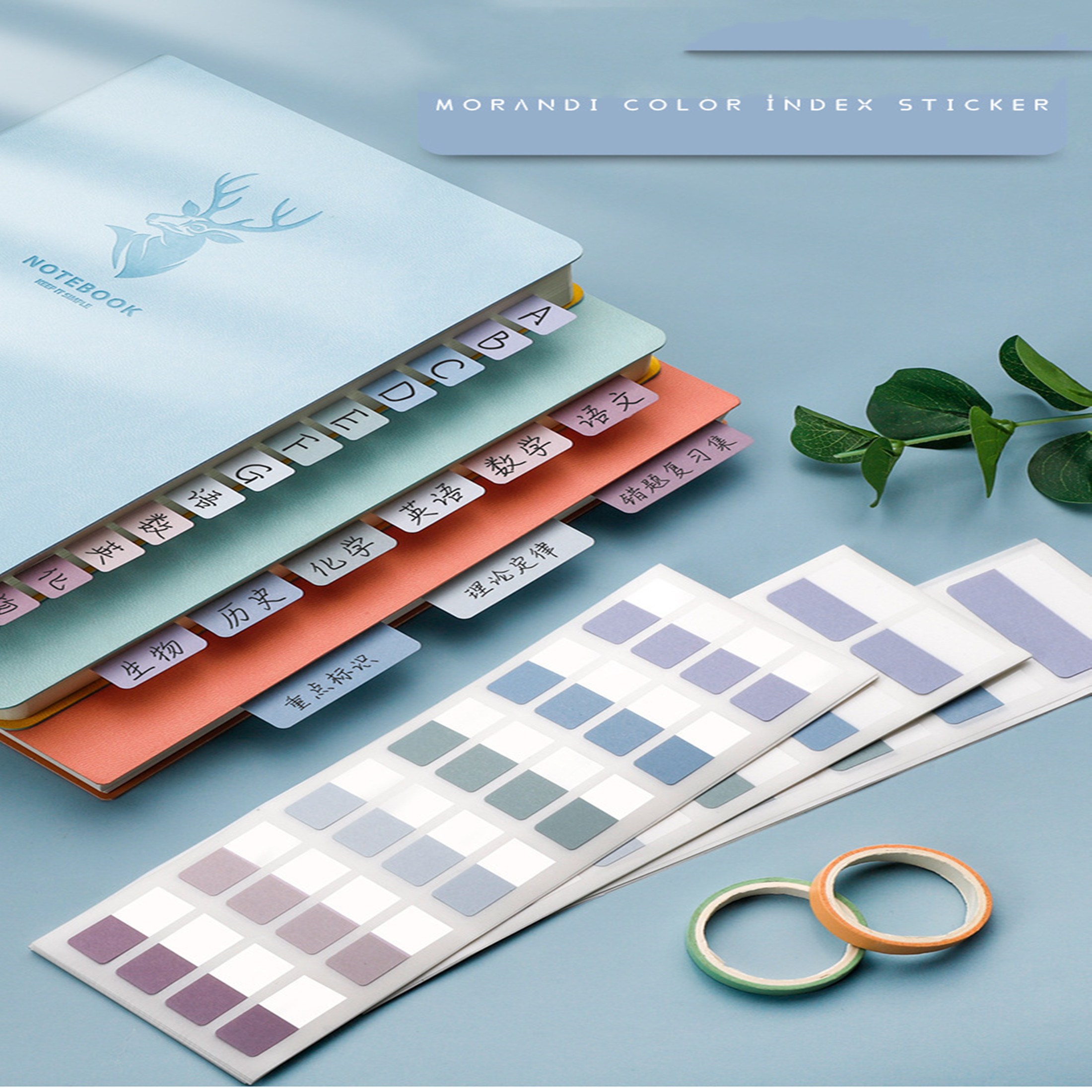 Tampa able and Perfect Index TabsLabel Stickersadt-LePG Notebook Ple, Classification, Small Strip Markersnky Notes Tabs