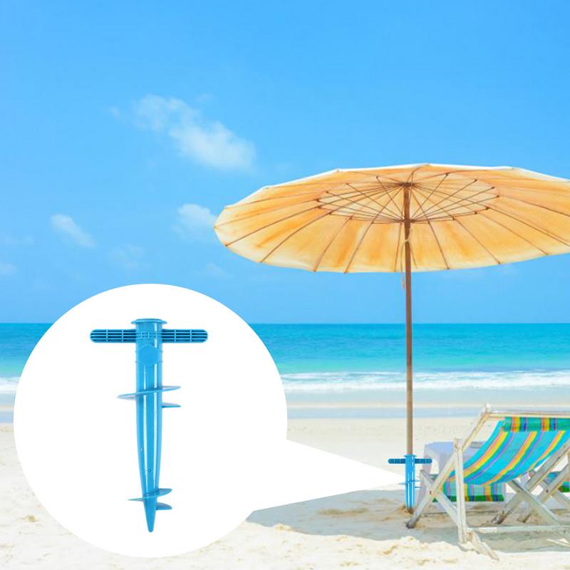 Guarda-chuva de praia ajustável portátil, Sand Anchor, Sunshade Fastener, Parasol resistente ao vento, Safe Stand para a praia