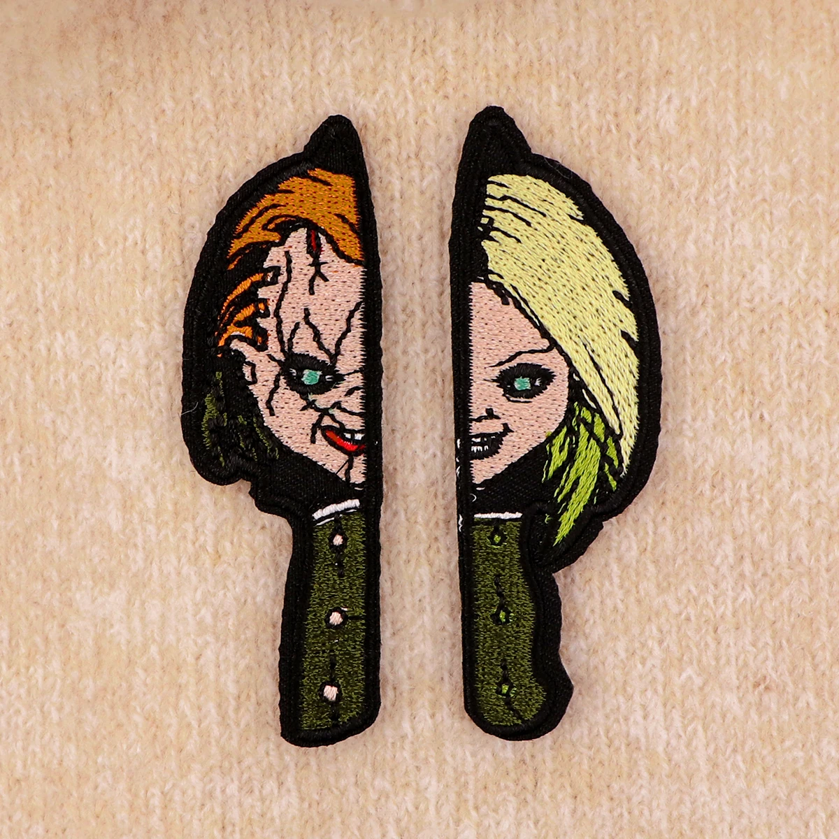 ฮาโลวีนสยองขวัญสไตล์ปักผู้ชายผู้หญิง Badge DIY Patch Applique เย็บเครื่องมือเสื้อผ้าเหล็กบนแพทช์สติกเกอร์อุปกรณ์เสริม