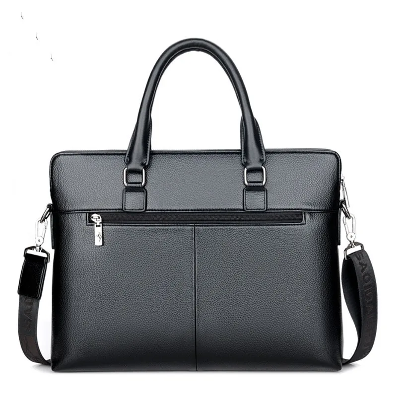 2025 New Shoulder Bag Crossbody Bag Men's PU Leather Horizontal Style Men's Backpack Business Document Leather Bag Briefcase