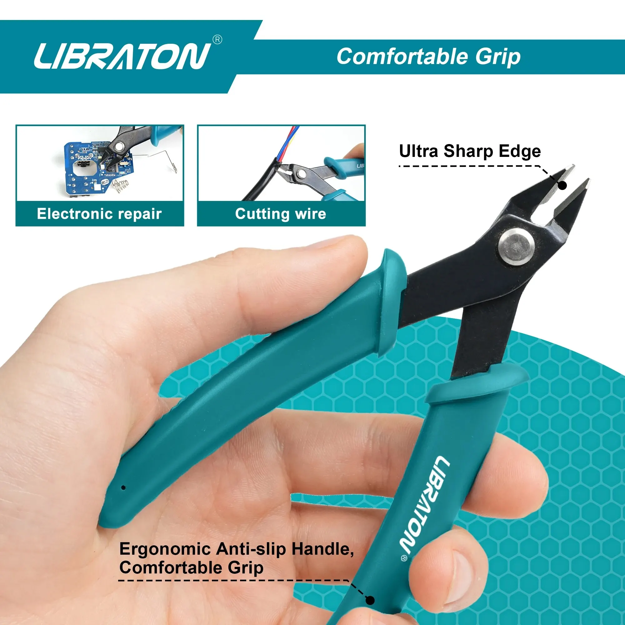 LIBRATON Micro Tagliafili Elettronica di Precisione Tagliafili e Pinze da Taglio Laterali Taglio Pulito per Kit Modello di Gioielli Modello