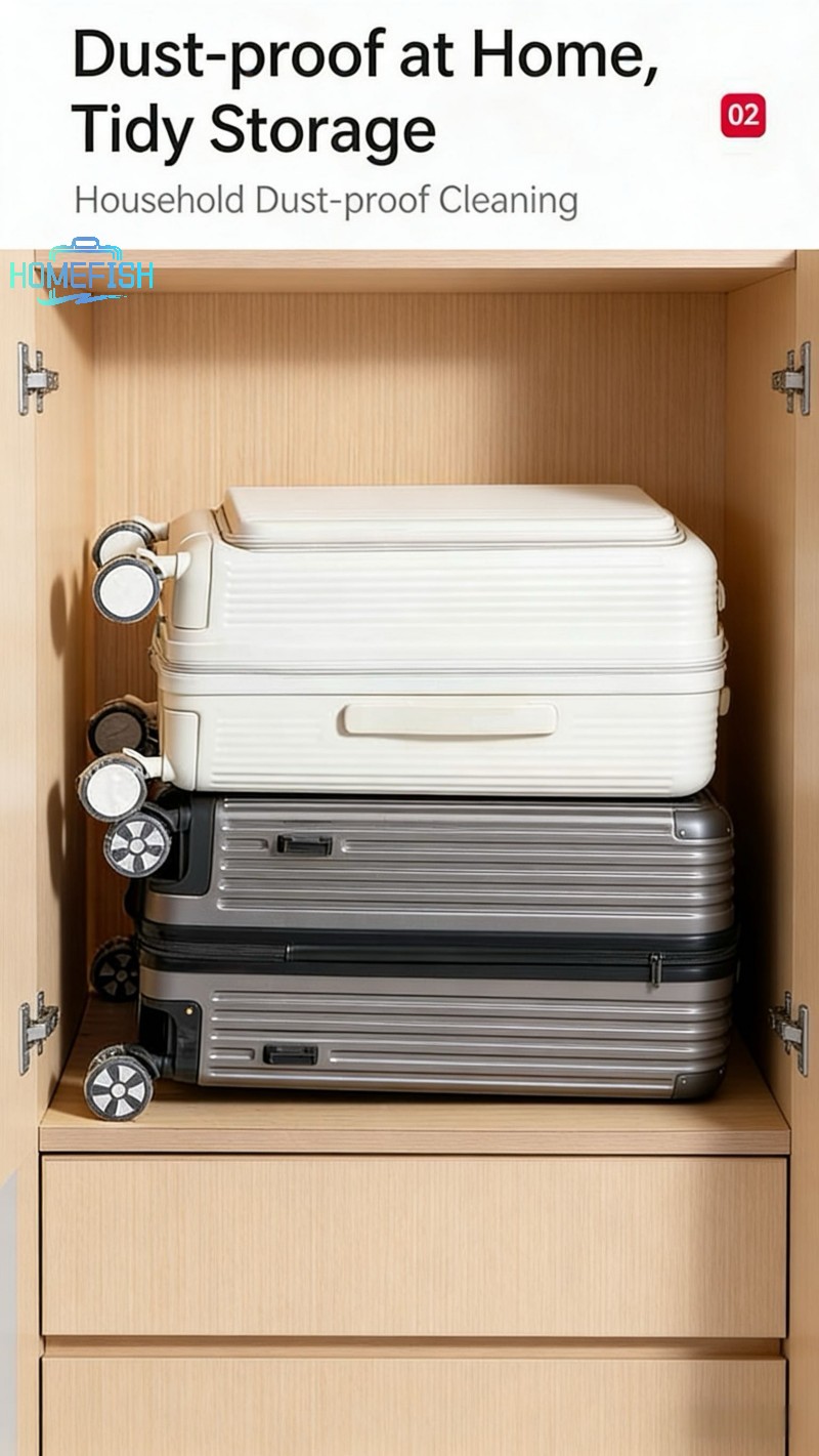 Homefish 50/80pcs Luggage Wheel Covers - Dustproof Suitcase Protectors Wheel, Disposable Travel Accessories for Trolley Cases