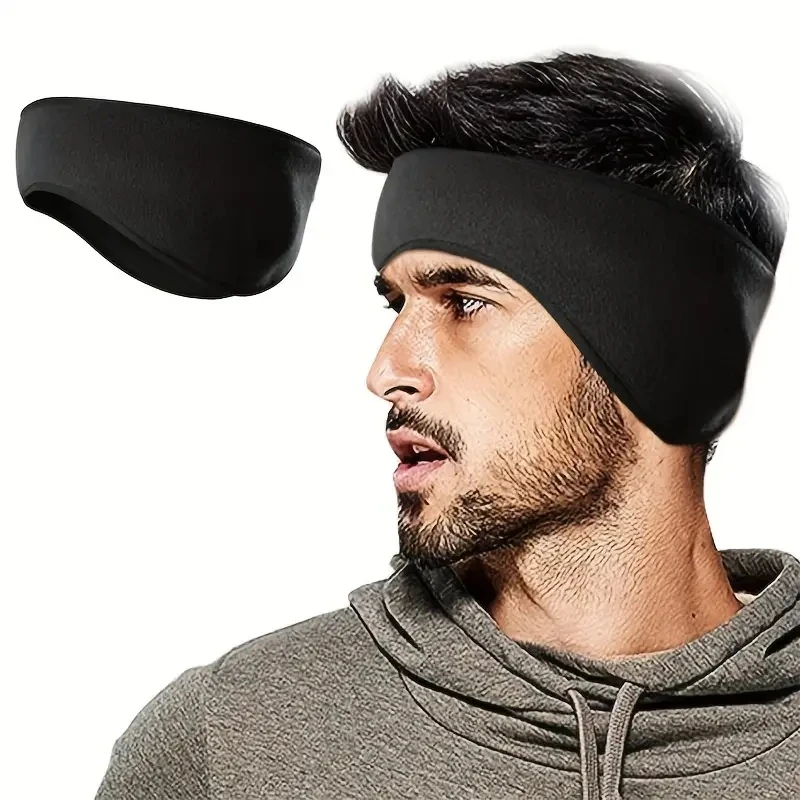 1 Uds. Calentador de orejas de lana Polar, diadema de invierno, orejeras, diadema para hombres y mujeres, correr, esquí, deportes al aire libre