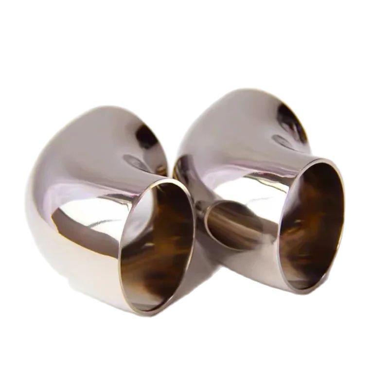 1pcs304 ステンレス鋼エルボ 90 度角度エルボ 1.5 ミリメートル厚さ 51 メートル 60 ミリメートル 63 ミリメートル 76 ミリメートルサニタリー突合せ溶接自動車排気管