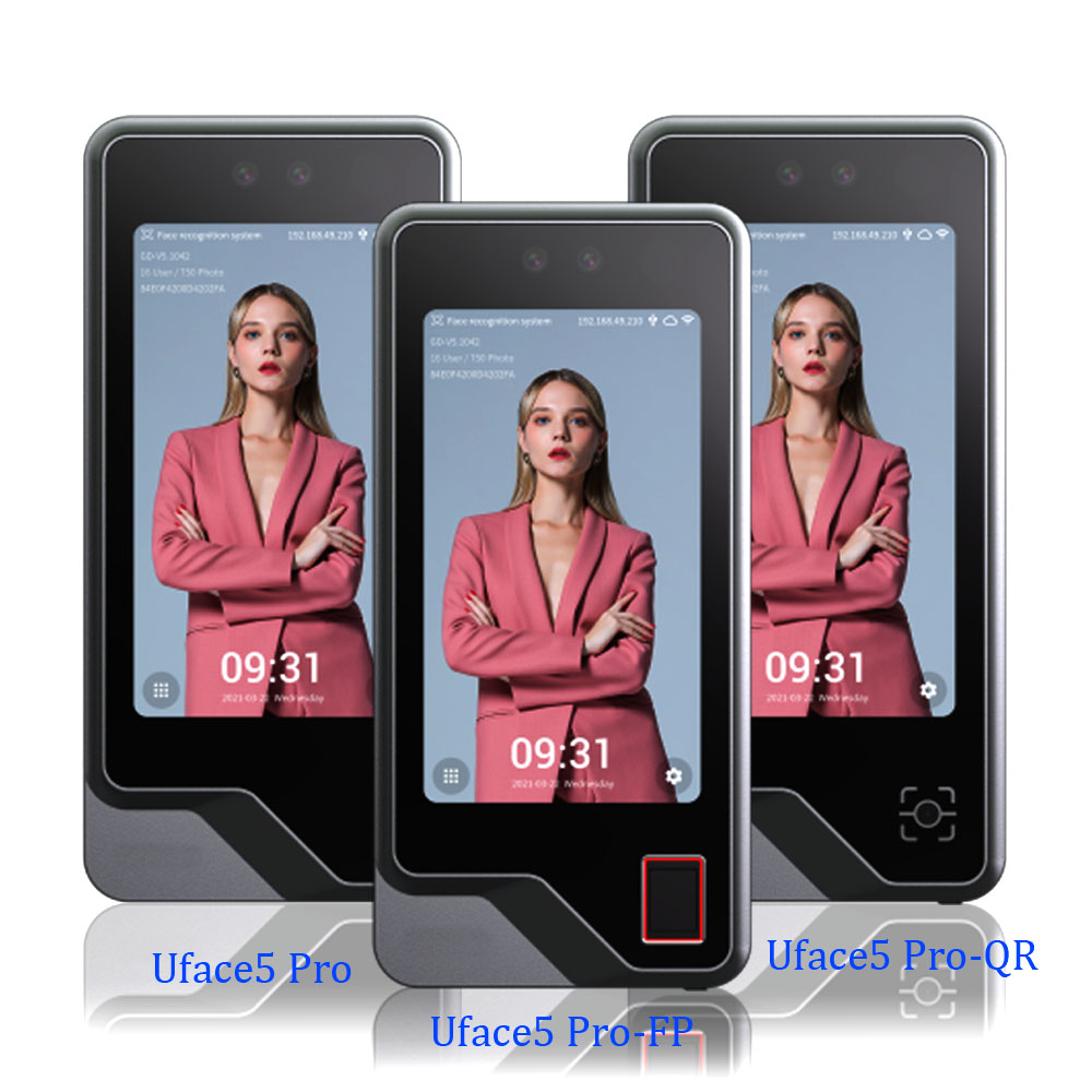 Máquina de Control de acceso y tiempo de asistencia con reconocimiento Facial de huellas dactilares a prueba de agua con WiFi Bluetooth nube TCP/IP reloj Facial