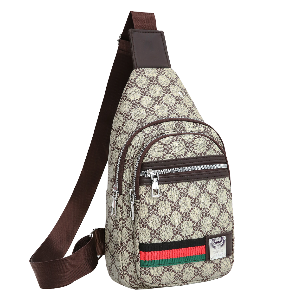 Men's Multifunction Messenger Bag Shoulder Cloth Chest Bags Crossbody Casual Handbag with Earphone Hole