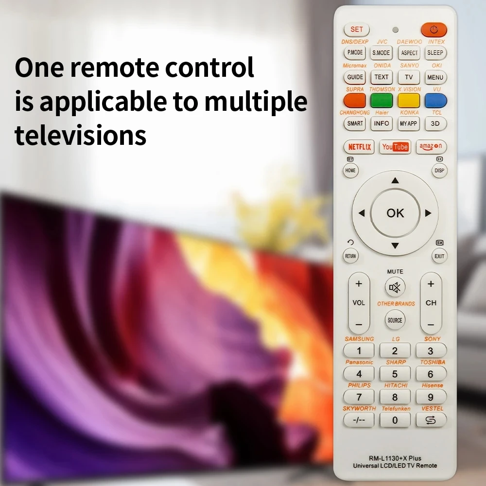 ใหม่ Universal RM-L1130 + X เปลี่ยนรีโมทคอนโทรลสําหรับยี่ห้อโทรทัศน์ทีวี RM-L113 + 12 RM-L1130 + 8