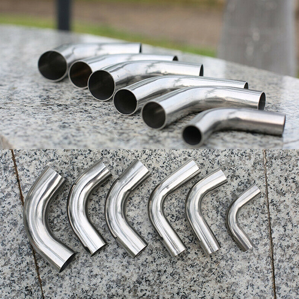 Gomito in acciaio inossidabile Curva mandrino da 90 gradi 90 ° Tubo lucido fai da te per accessori per strumenti di costruzione